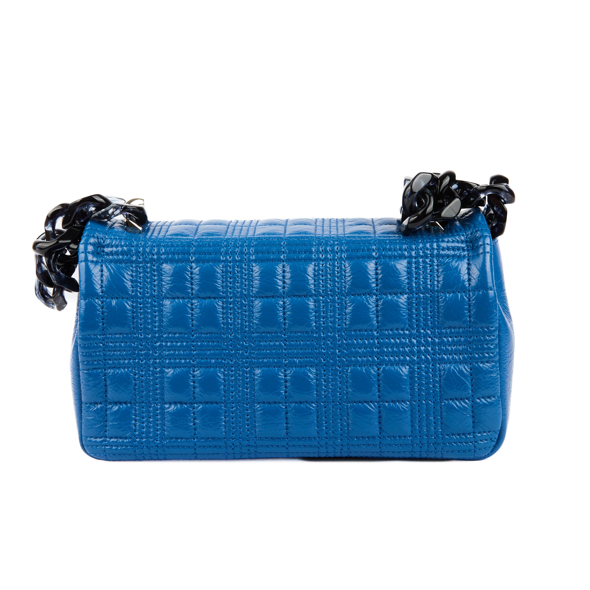 BURBERRY - Sac bandoulière Lola Small cuir bleu - Handbag