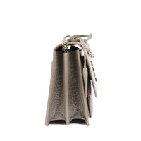 SAINT LAURENT - Sac à main Sunset cuir Embossé Crocodile gris - Handbag
