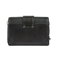 PRADA - Sac bandoulière Cahier All black cuir saffiano noir - Handbag