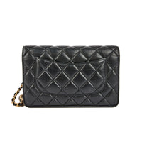 CHANEL - Sac à main Wallet on Chain 2.55 Charm Lucky cuir noir - Hand Shoulder Bag