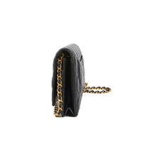 CHANEL - Sac à main Wallet on Chain 2.55 Charm Lucky cuir noir - Hand Shoulder Bag