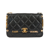 CHANEL - Sac bandoulière Timeless Paris Monaco cuir noir - Handbag