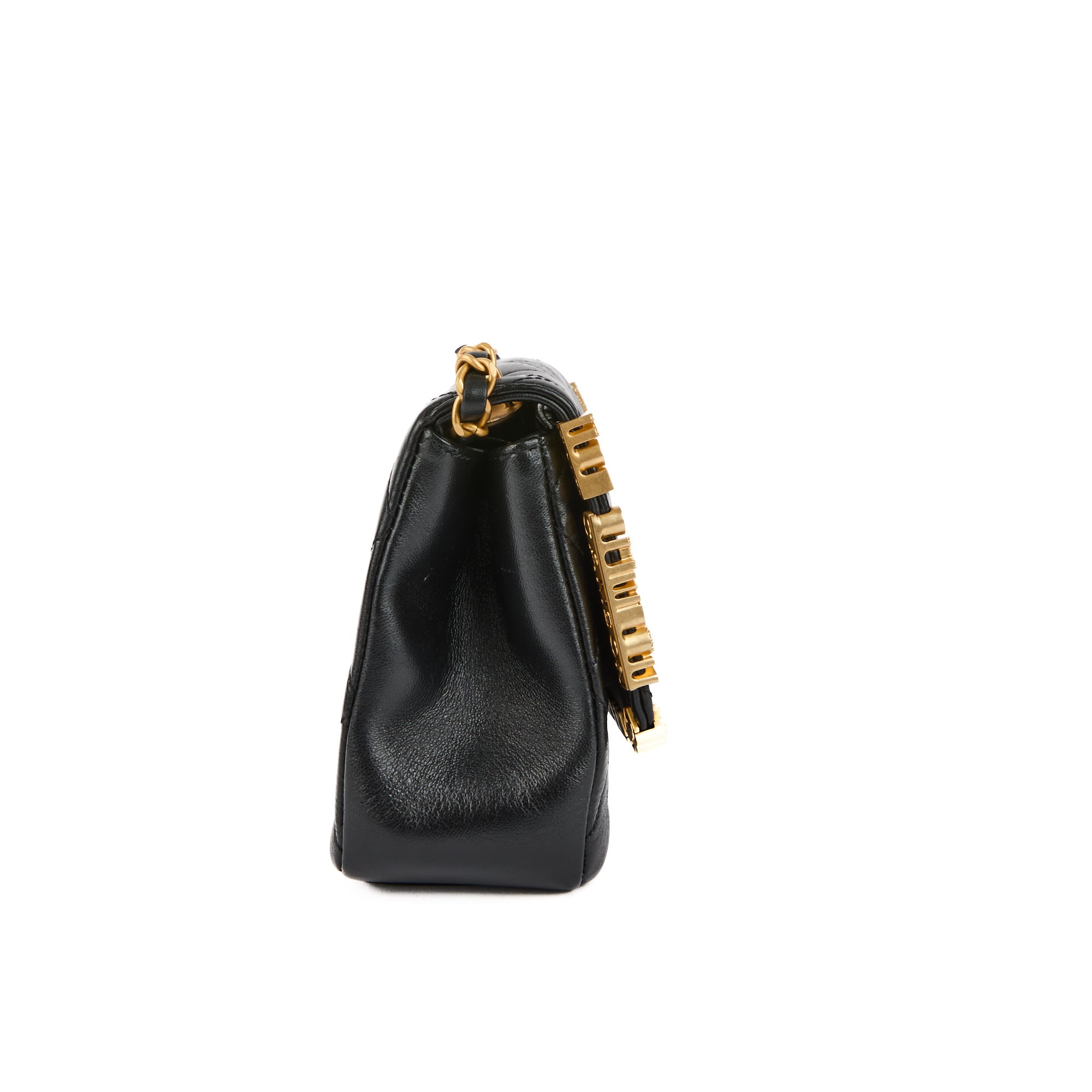 CHANEL - Sac bandoulière Timeless Paris Monaco cuir noir - Handbag