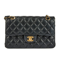 CHANEL - Sac bandoulière Timeless small cuir noir - Handbag
