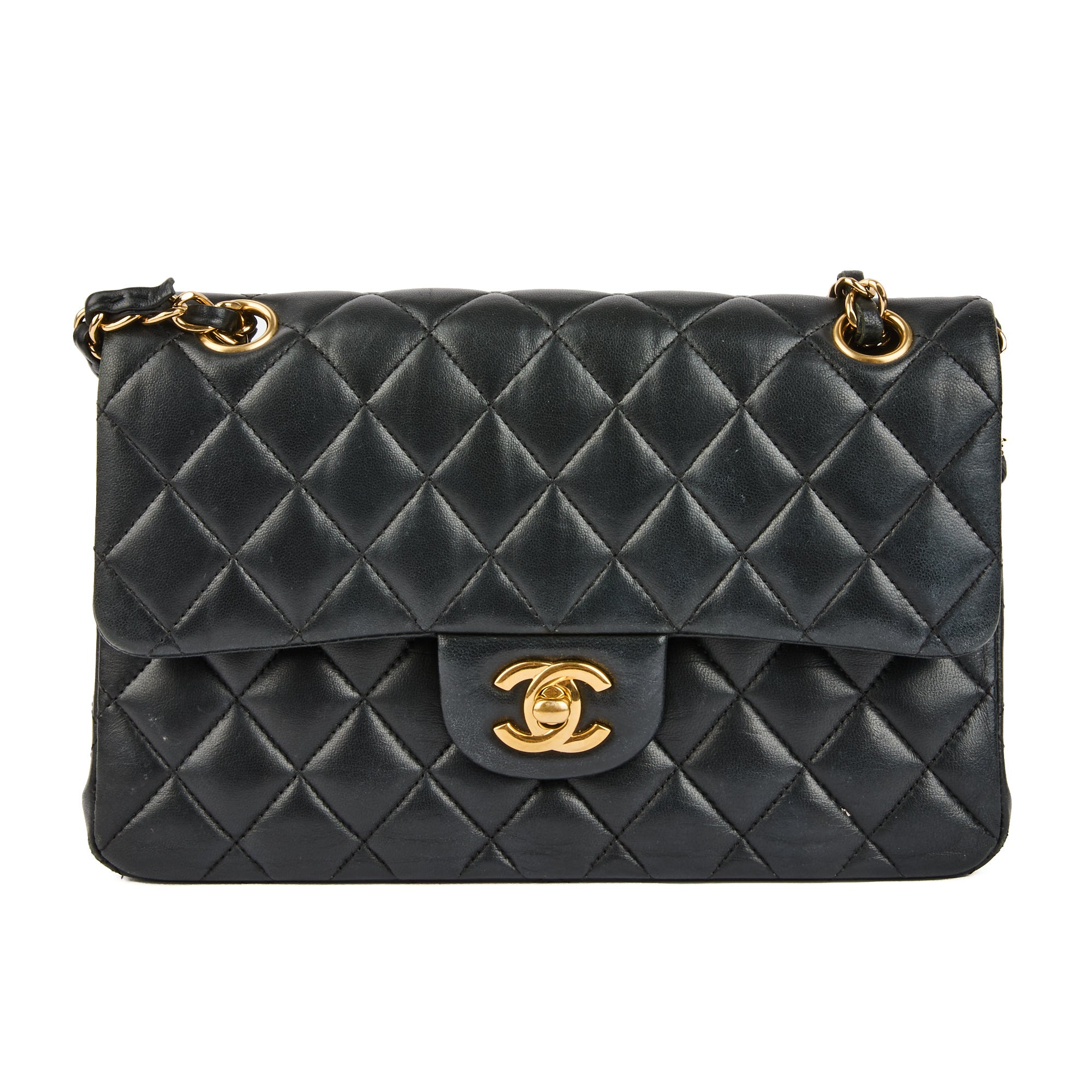 CHANEL - Sac bandoulière Timeless small cuir noir - Handbag
