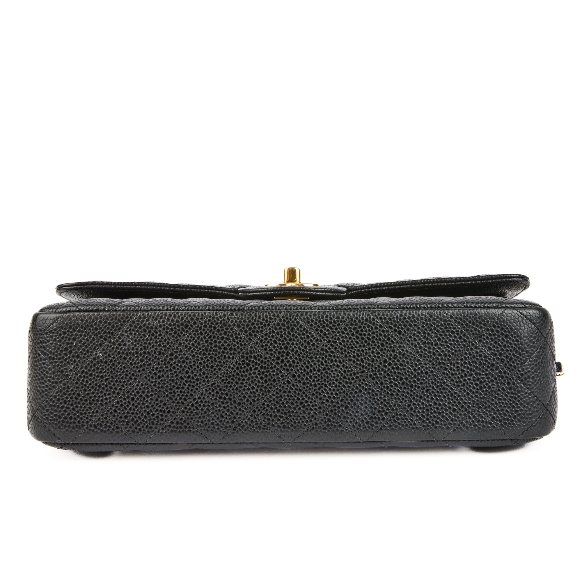 CHANEL - Sac bandoulière Classique 11.12 Timeless Medium cuir caviar noir - Handbag