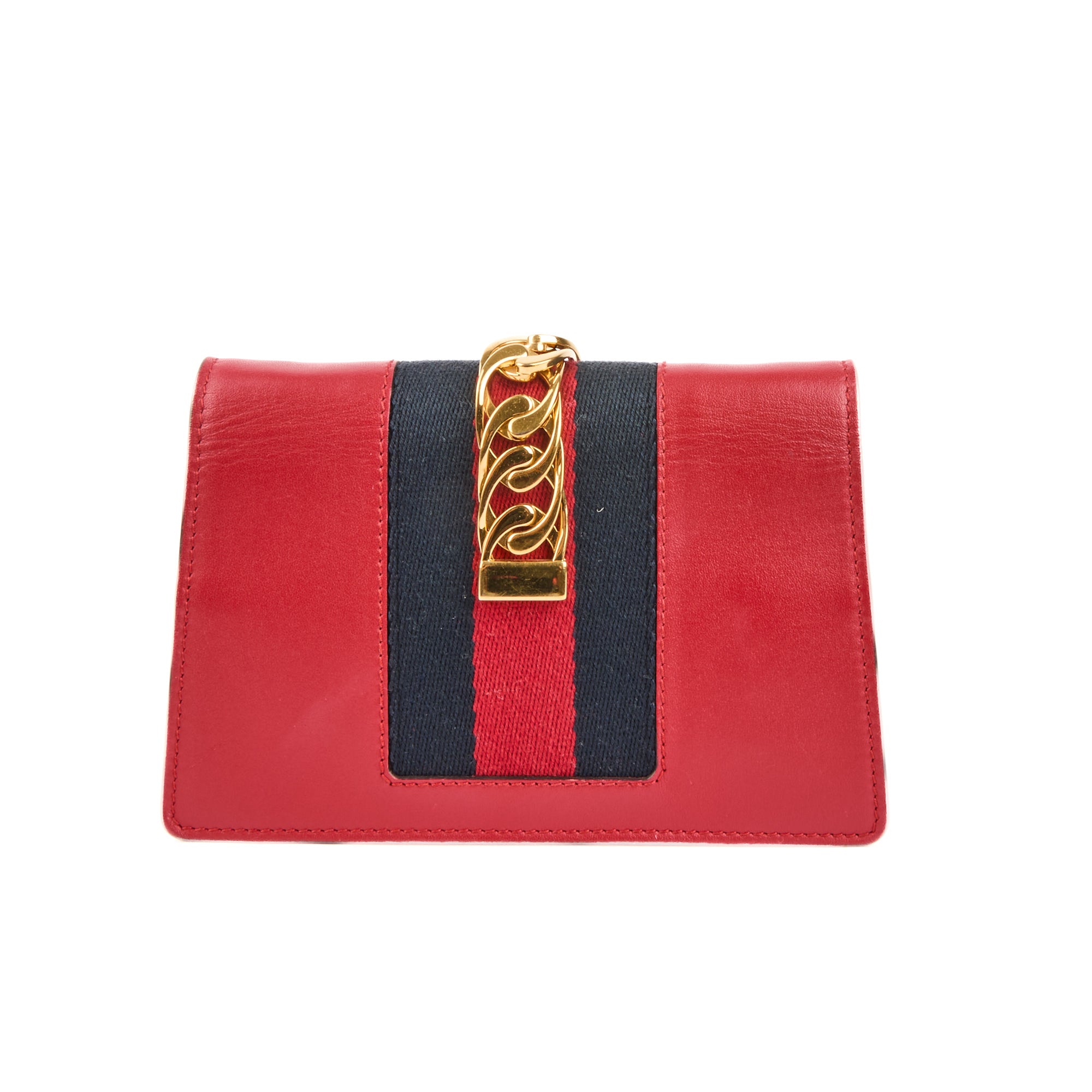 GUCCI - Sac bandoulière Mini Sylvie cuir rouge - Handbag