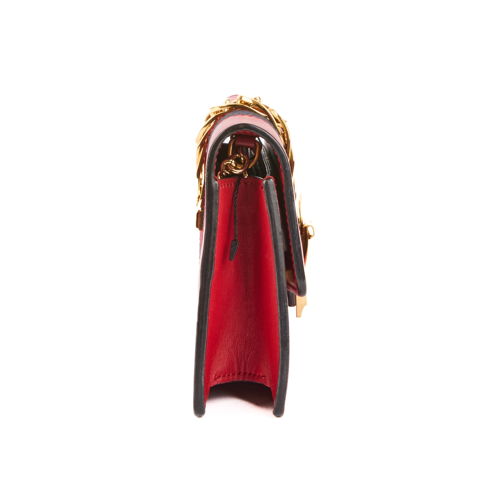 GUCCI - Sac bandoulière Mini Sylvie cuir rouge - Handbag