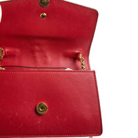 GUCCI - Sac bandoulière Mini Sylvie cuir rouge - Handbag