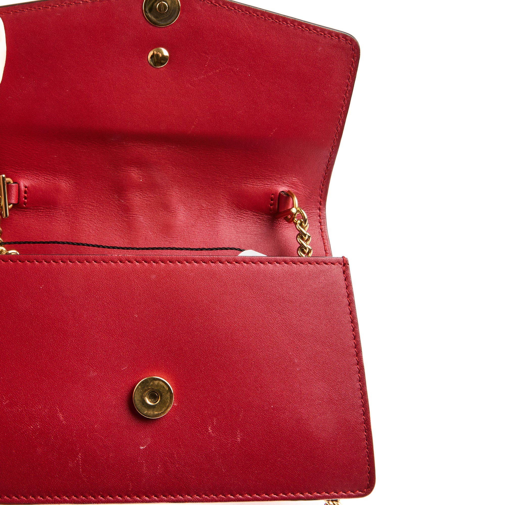 GUCCI - Sac bandoulière Mini Sylvie cuir rouge - Handbag