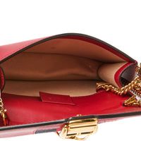GUCCI - Sac bandoulière Mini Sylvie cuir rouge - Handbag