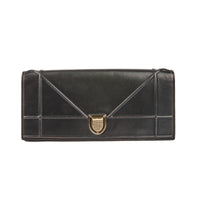 DIOR - Sac Wallet On Chain Diorama long cuir noir - Handbag