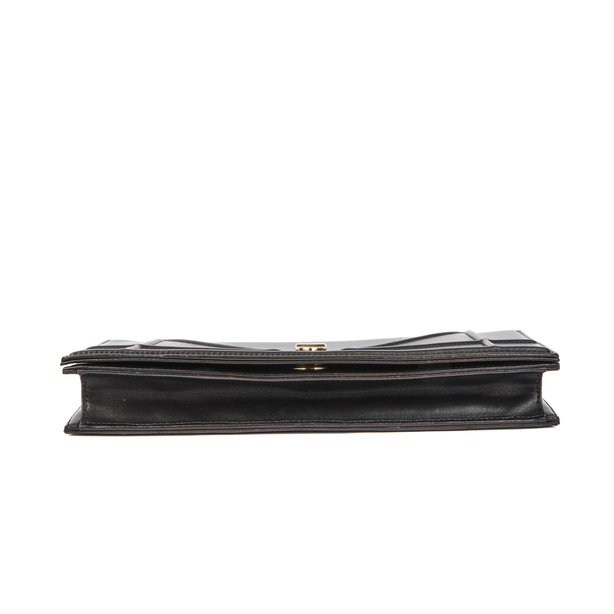 DIOR - Sac Wallet On Chain Diorama long cuir noir - Handbag