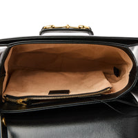 GUCCI - Sac bandoulière Horsebit 1955 cuir noir - Handbag