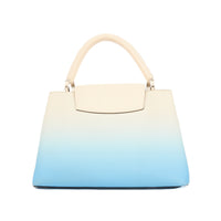 LOUIS VUITTON - Sac bandoulière Capucines MM Ombré cuir bleu - Handbag