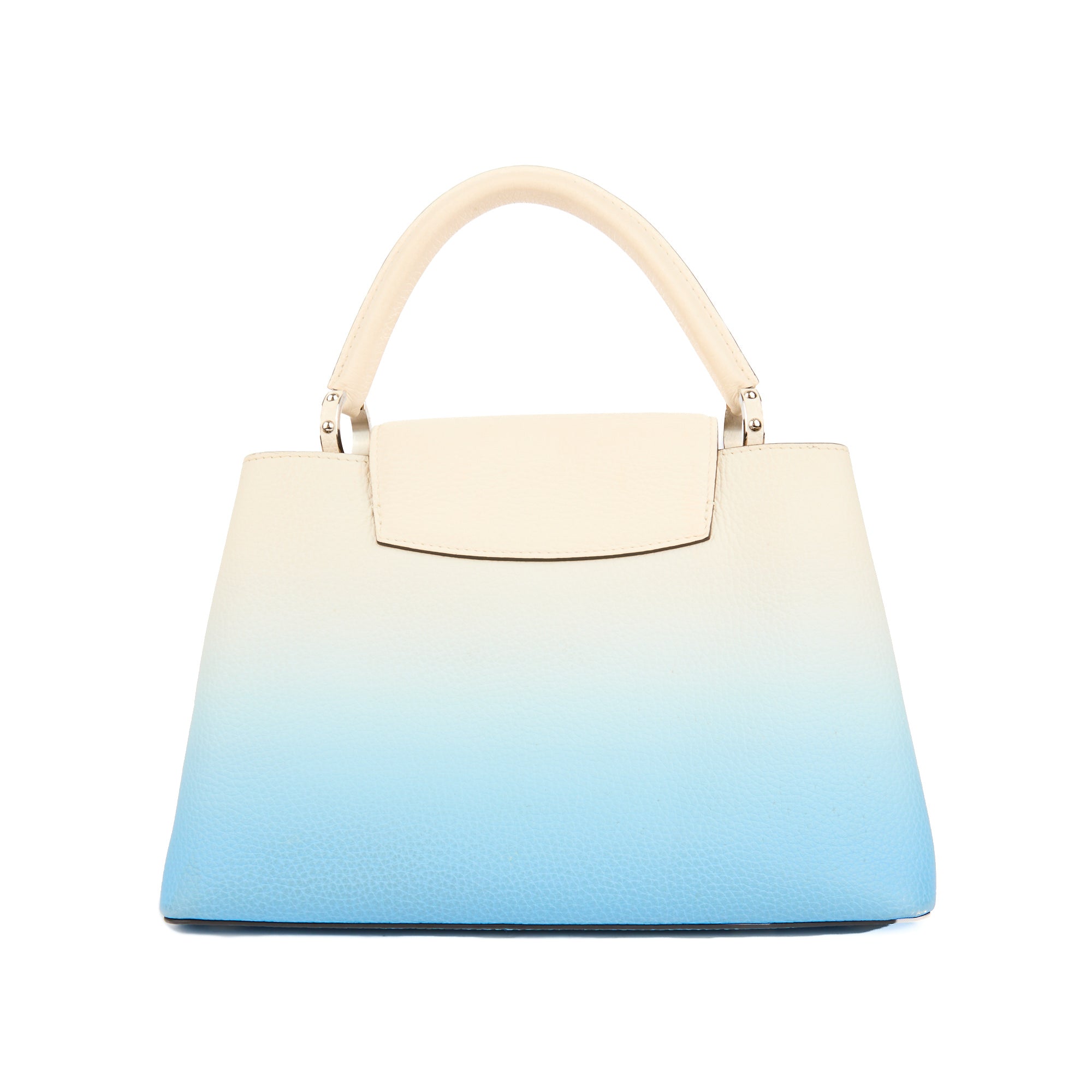 LOUIS VUITTON - Sac bandoulière Capucines MM Ombré cuir bleu - Handbag