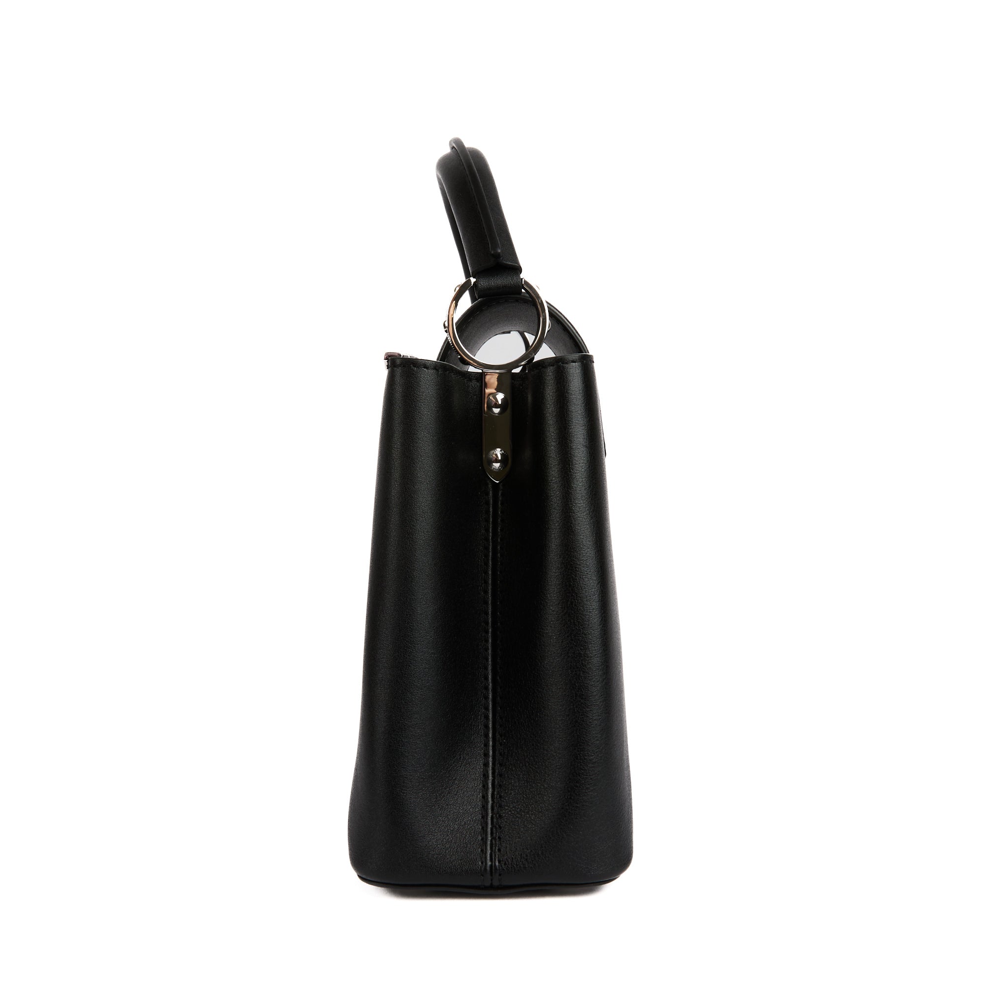 LOUIS VUITTON - Sac bandoulière Capucines BB Crystal cuir noir - Handbag