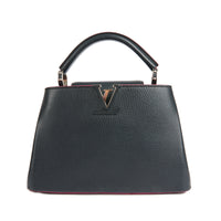 LOUIS VUITTON - Sac à main Capucines BB cuir bleu - Handbag
