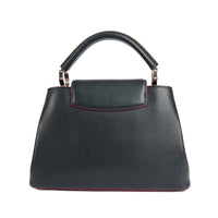 LOUIS VUITTON - Sac à main Capucines BB cuir bleu - Handbag