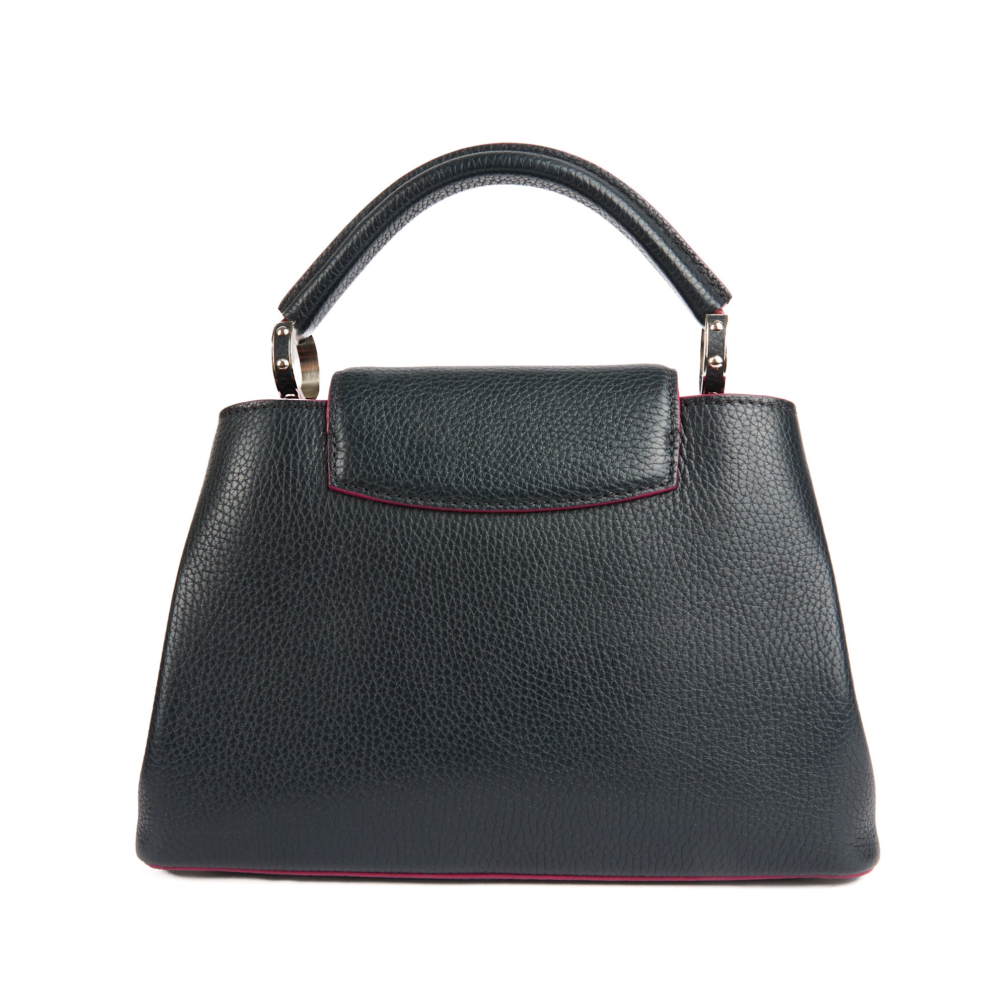 LOUIS VUITTON - Sac à main Capucines BB cuir bleu - Handbag