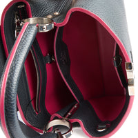 LOUIS VUITTON - Sac à main Capucines BB cuir bleu - Handbag