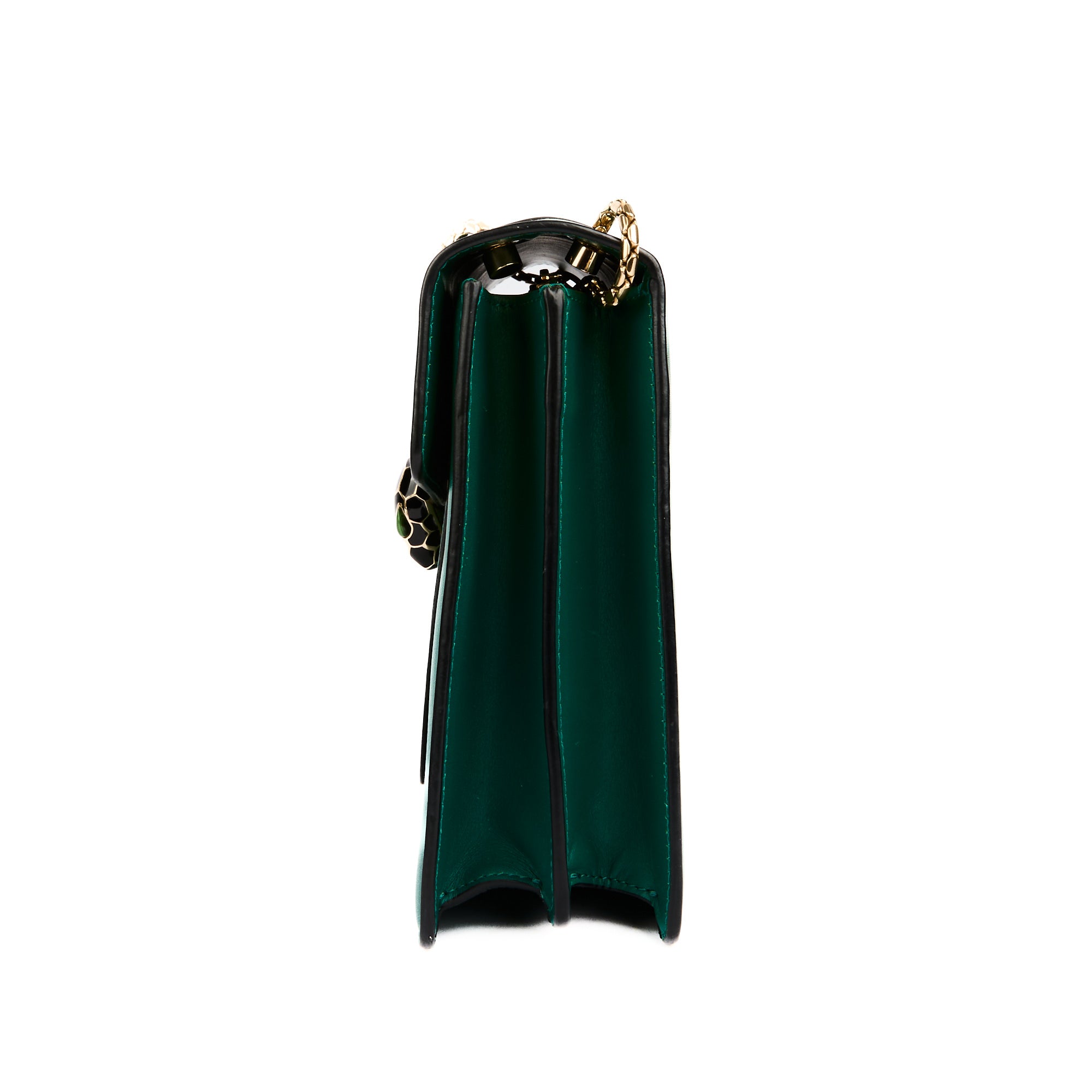BVLGARI - Sac bandoulière Serpenti cuir vert - Handbag
