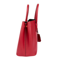 PRADA - Sac à main Cabas Saffiano cuir rouge - Handbag