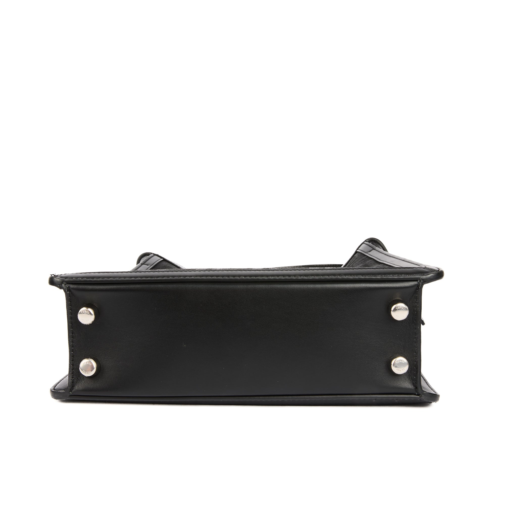 FENDI - Sac à bandoulière Peekaboo X-Lite Small toile Zucca marron - Handbag
