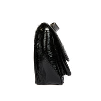 SAINT LAURENT - Sac bandoulière Niki Baby cuir vernis embossé croco