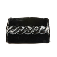 BOTTEGA VENETA - Pochette en velours noir - Pouch Clutch