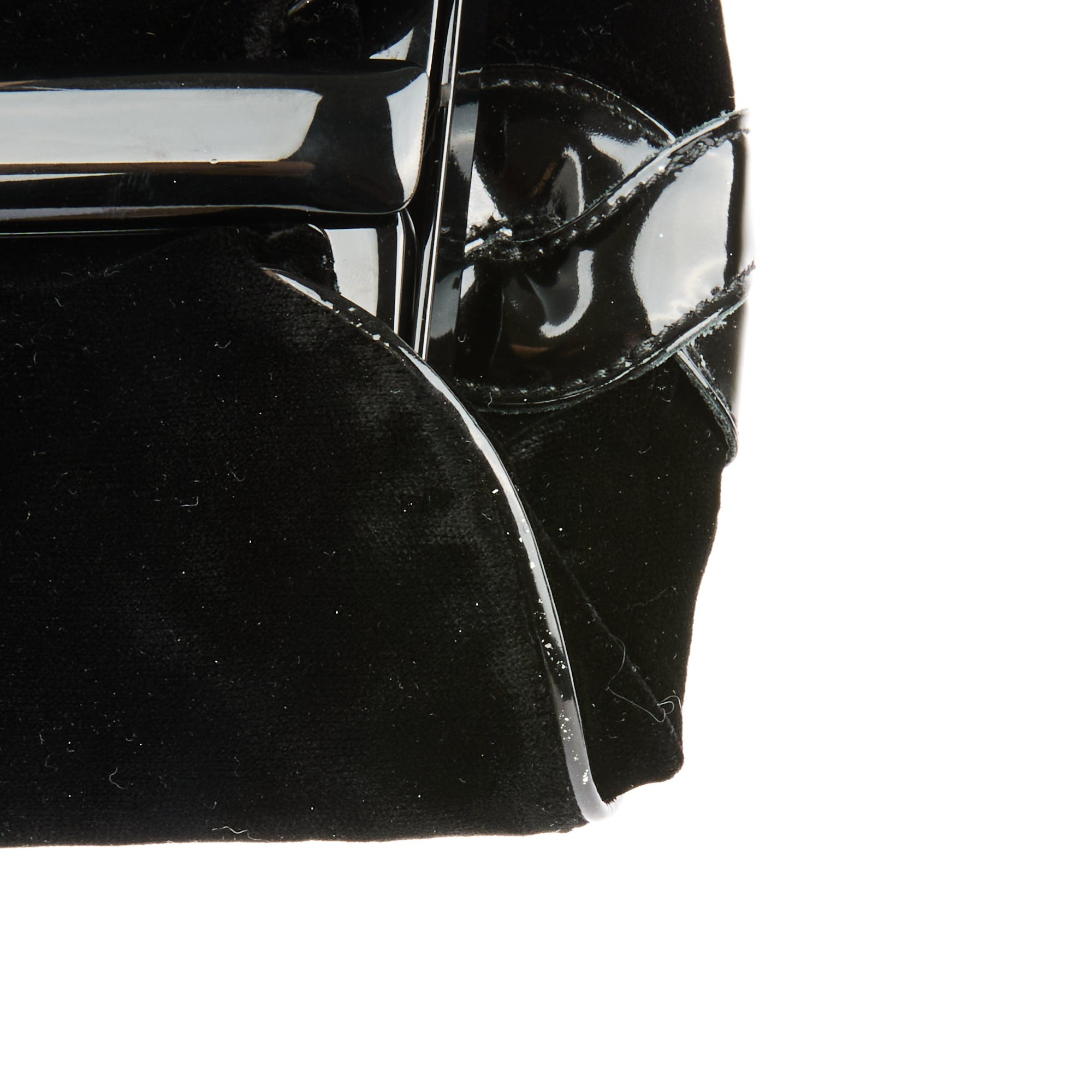 BOTTEGA VENETA - Pochette en velours noir - Pouch Clutch