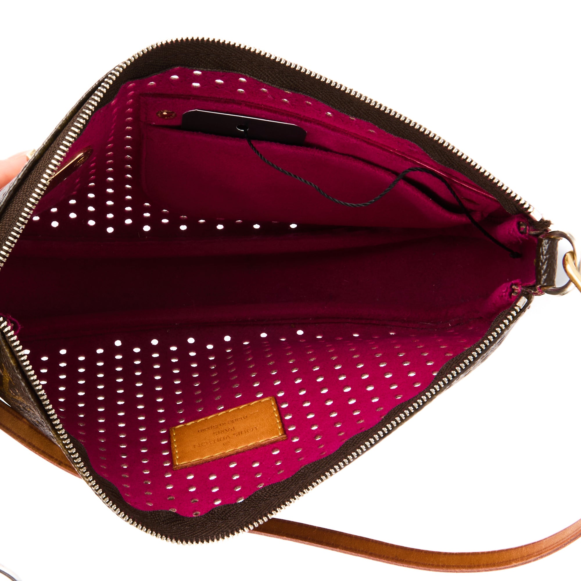 LOUIS VUITTON - Sac à main Perfo Pochette toile Monogram - Handbag