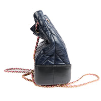 CHANEL - Sac à dos Gabrielle cuir chevron bleu marine - Handbag