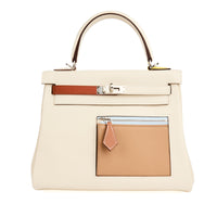 HERMES - Sac à main Kelly 25 Colormatic cuir Swift nata - Handbag