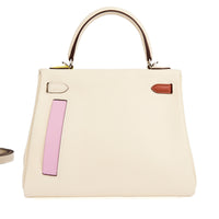 HERMES - Sac à main Kelly 25 Colormatic cuir Swift nata - Handbag