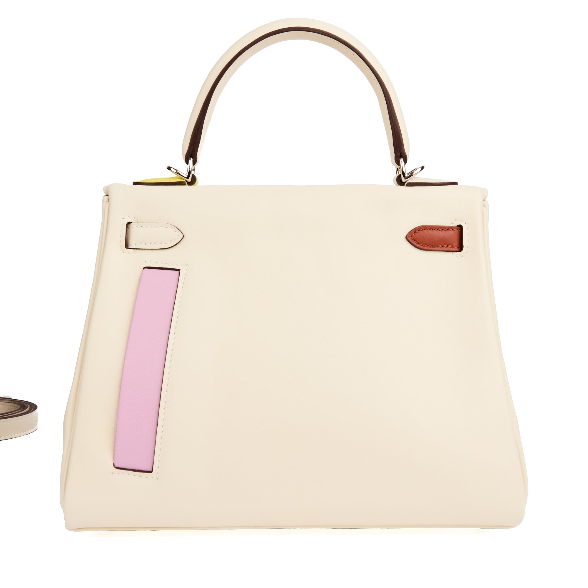 HERMES - Sac à main Kelly 25 Colormatic cuir Swift nata - Handbag