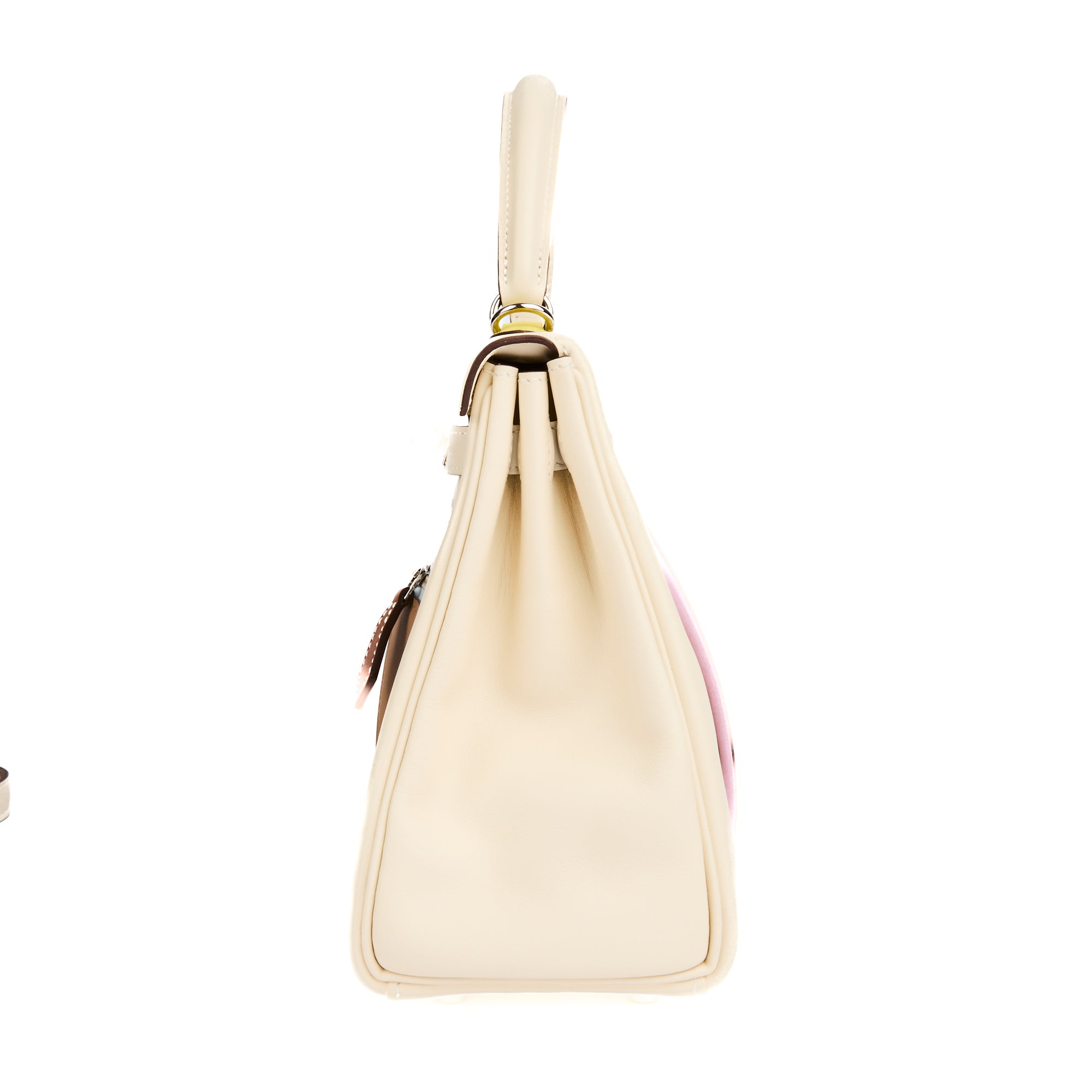 HERMES - Sac à main Kelly 25 Colormatic cuir Swift nata - Handbag