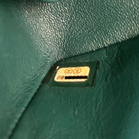 CHANEL - Sac bandoulière Mini 2.55 cuir vert - Handbag