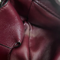 GUCCI - Milano Puffy GG shoulder bag in burgundy leather - Handbag 