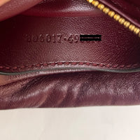 GUCCI - Milano Puffy GG shoulder bag in burgundy leather - Handbag 