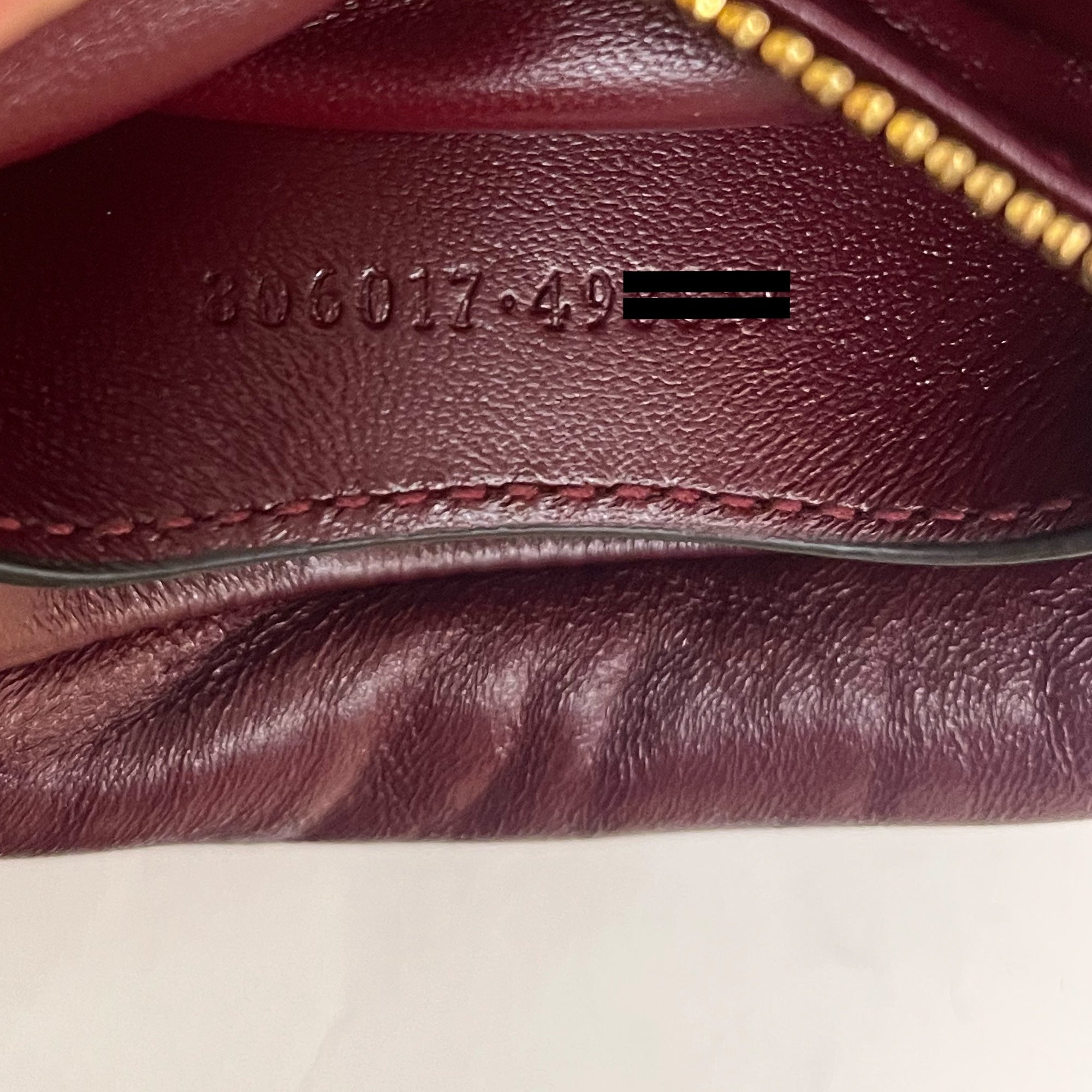 GUCCI - Milano Puffy GG shoulder bag in burgundy leather - Handbag 