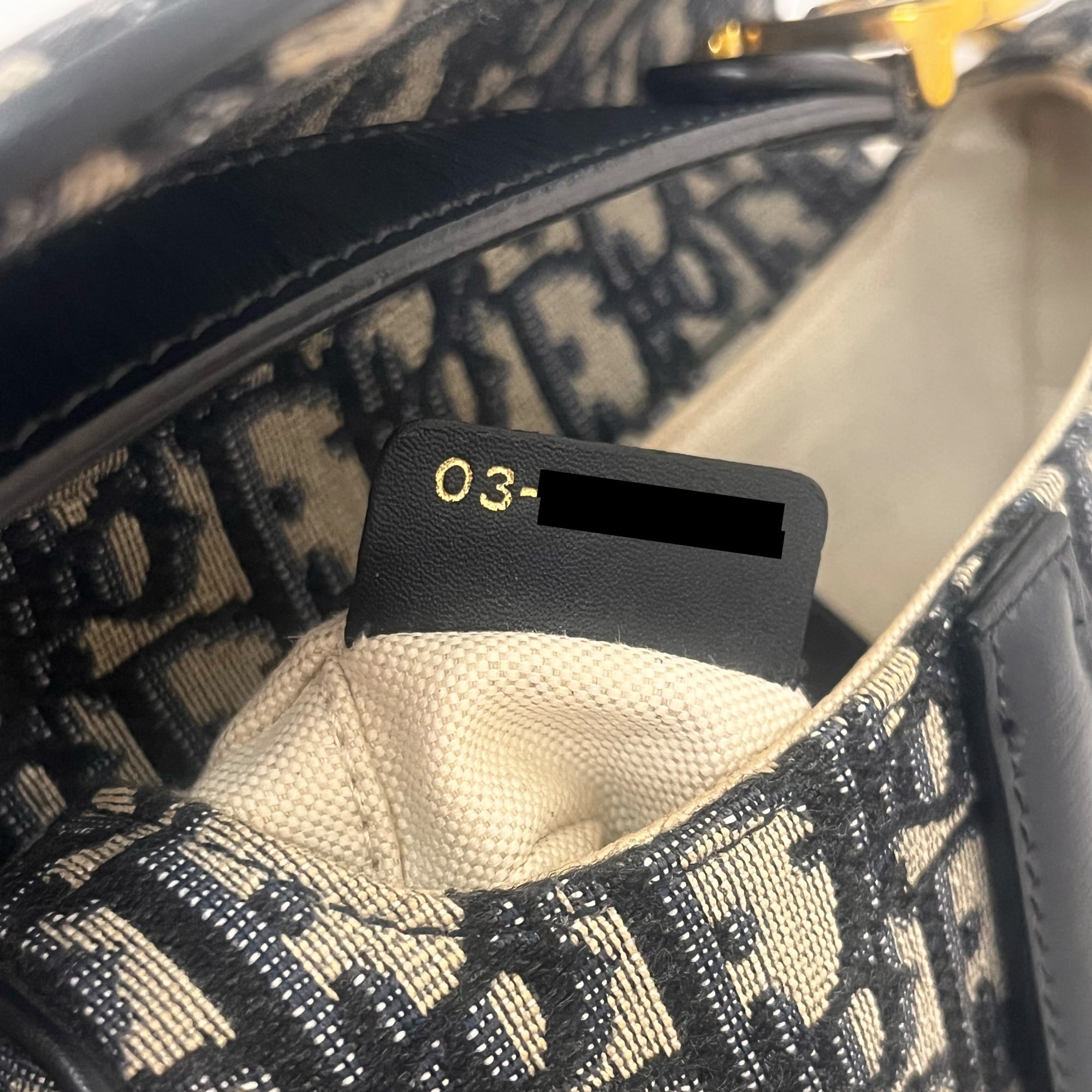 DIOR - Saddle Small handbag in blue oblique monogram canvas - Handbag