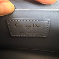DIOR - Montaigne 30 Box blue leather handbag