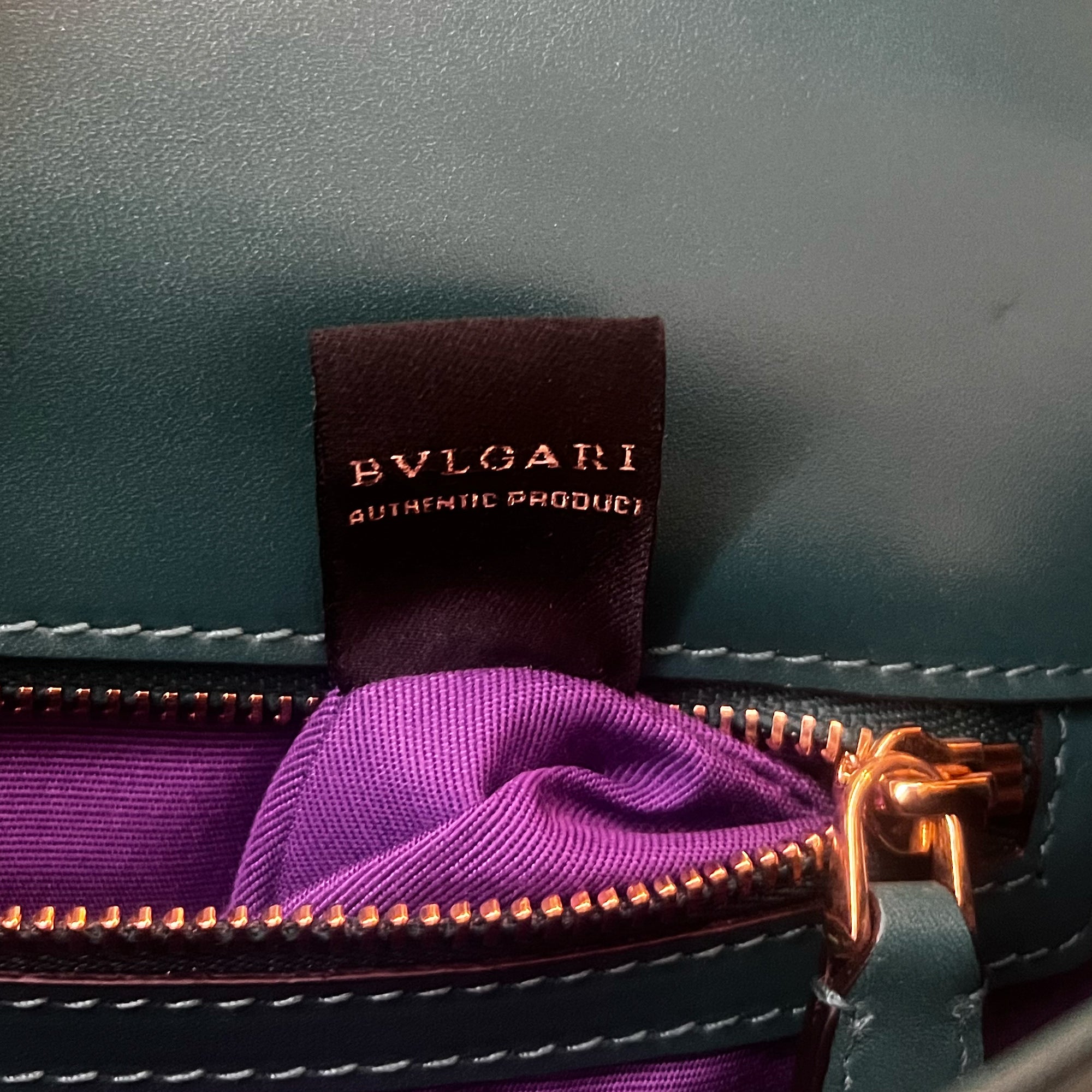 BVLGARI - Sac bandoulière Serpenti Forever cuir vert - Handbag