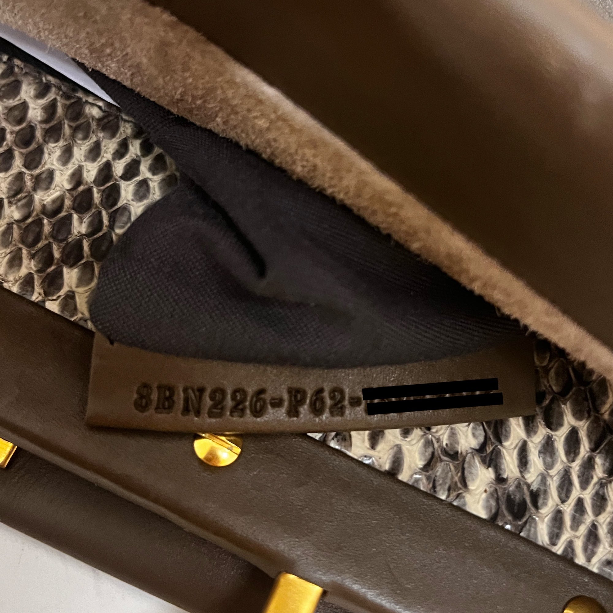 FENDI - Sac à main Peekaboo Medium cuir taupe - Handbag