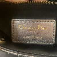 DIOR - Sac à main Mini Lady Dior cuir gris canon - Handbag