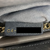 DIOR - Sac à main Mini Lady cuir autruche gris - Handbag