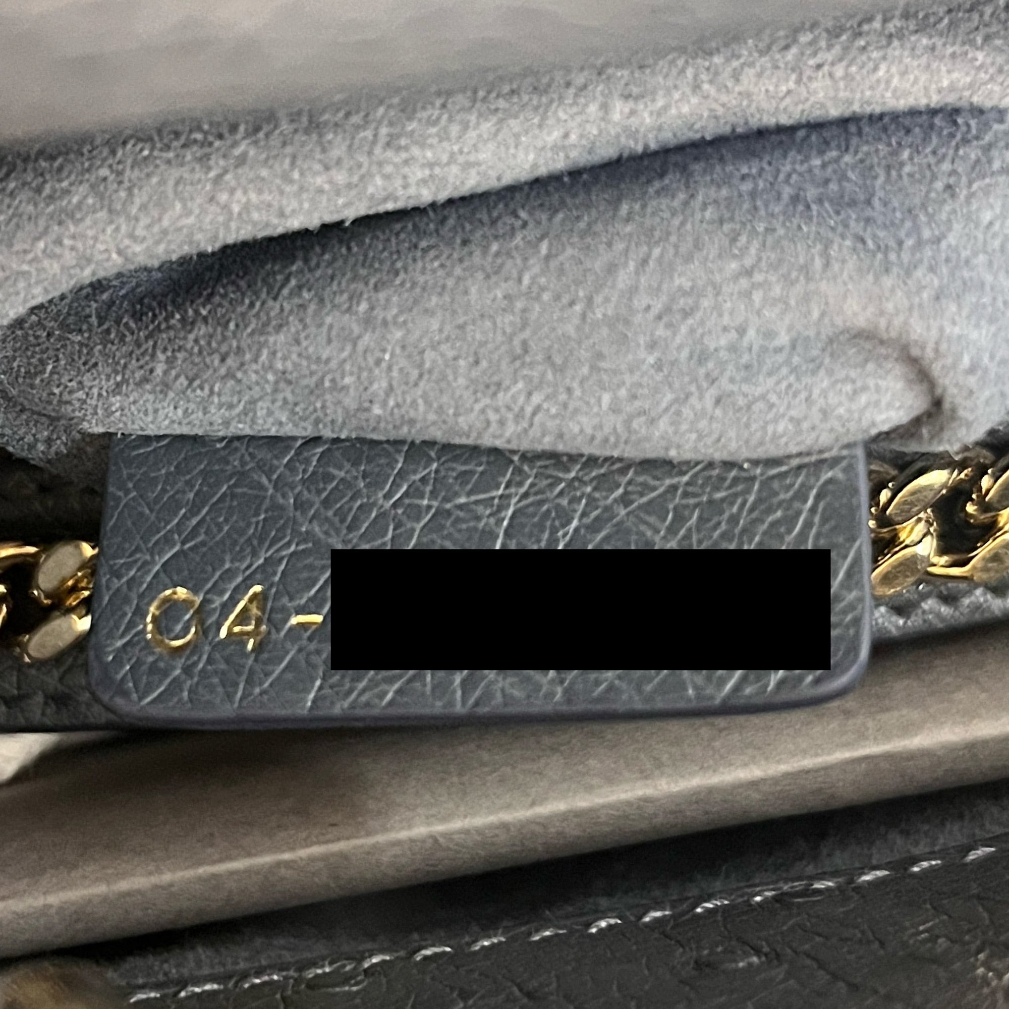 DIOR - Sac à main Mini Lady cuir autruche gris - Handbag