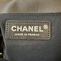 CHANEL - Sac bandoulière Mini Boy cuir blanc noir - Handbag