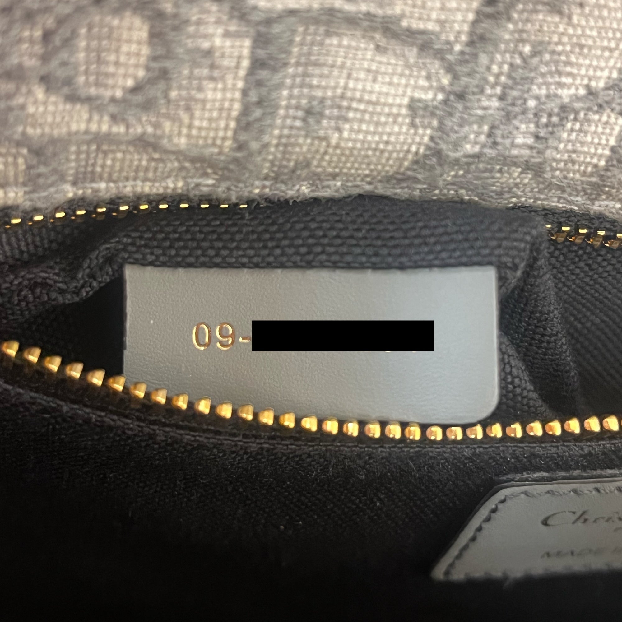 DIOR - Sac bandoulière Montaigne 30 toile monogramme oblique gris - Handbag